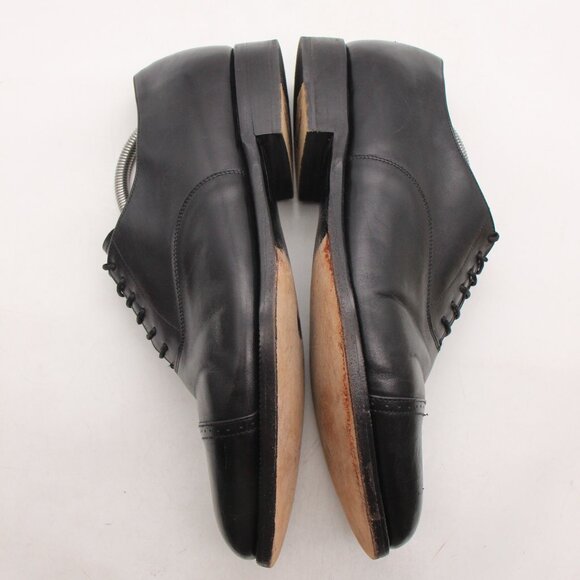 Oliver Sweeney Men's Size UK 10 Black Leather Lace-up Derby Shoes Cap Toe - Picture 7 of 11